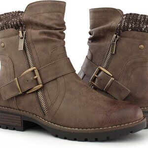 Brand New Womens Combat Boots Khaki 5